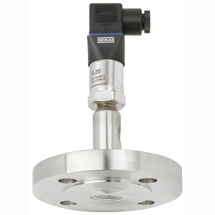 Model DSS27T High-quality pressure sensor with mounted diaphragm seal With flange connection, flush diaphragm